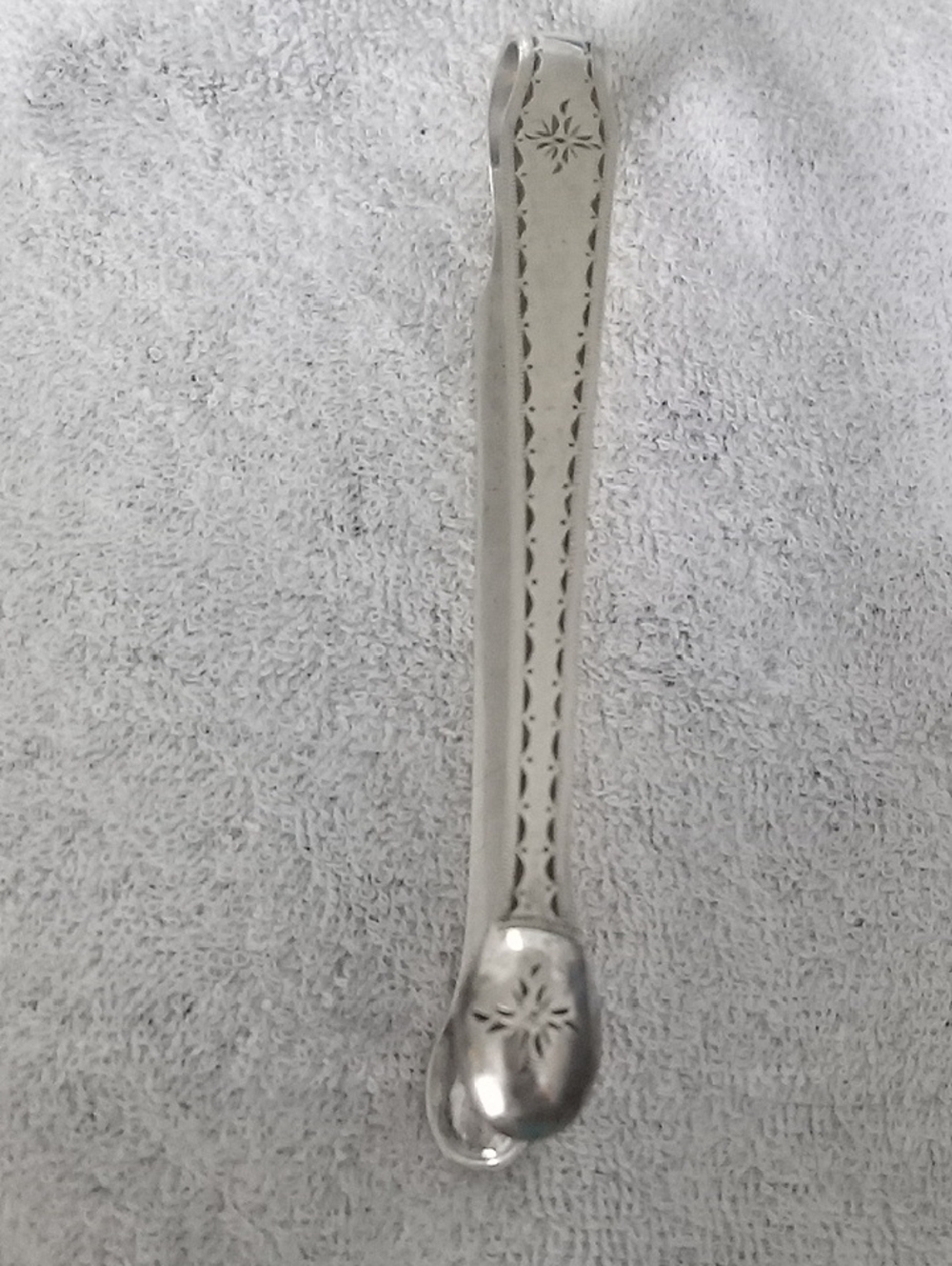 Vintage 925 Sugar Thongs Mde 1784 Thru 1890 Can Be Used For Cheese , Pickles Et